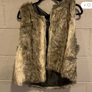 faux fur vest
